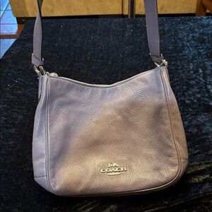 Coach Purple Leather Cross Body Shoulder Bag